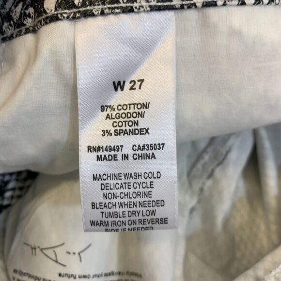 Joe's Jeans High Rise Scaled Python Snake Pants Womens 27 White Black Cigarette - Picture 12 of 16